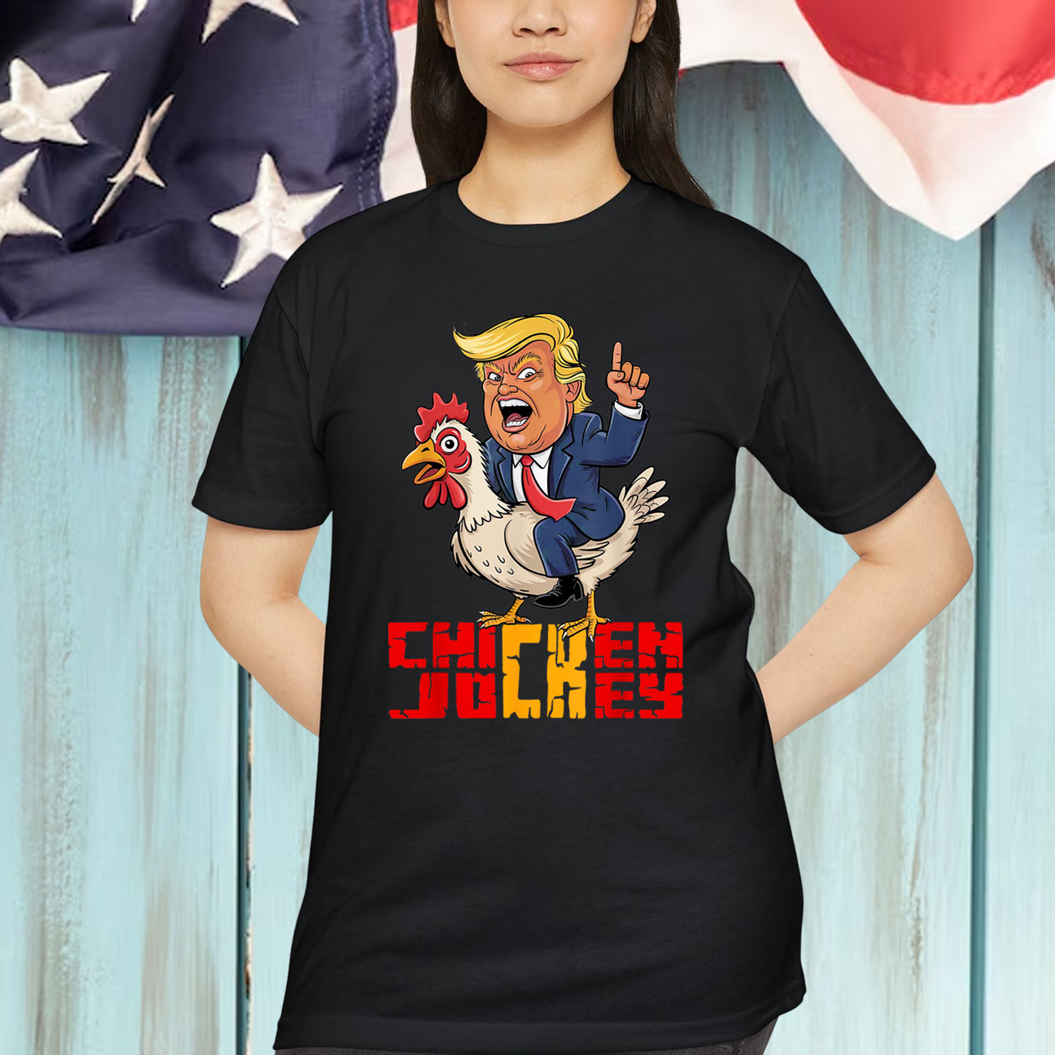 Trump TACO Chicken Jockey Trump Funny Shirt
