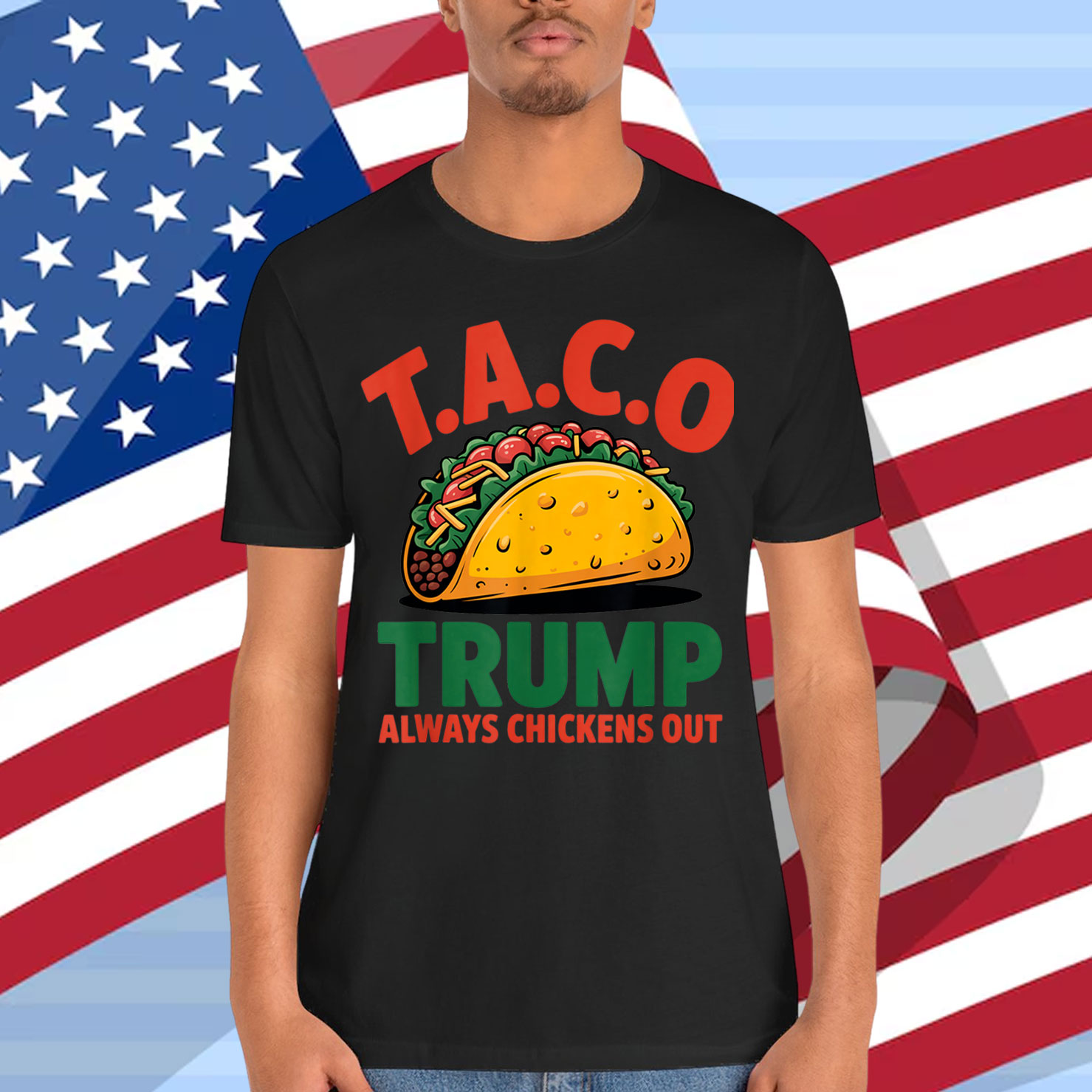 Taco Trump Chickens Out Shirt
