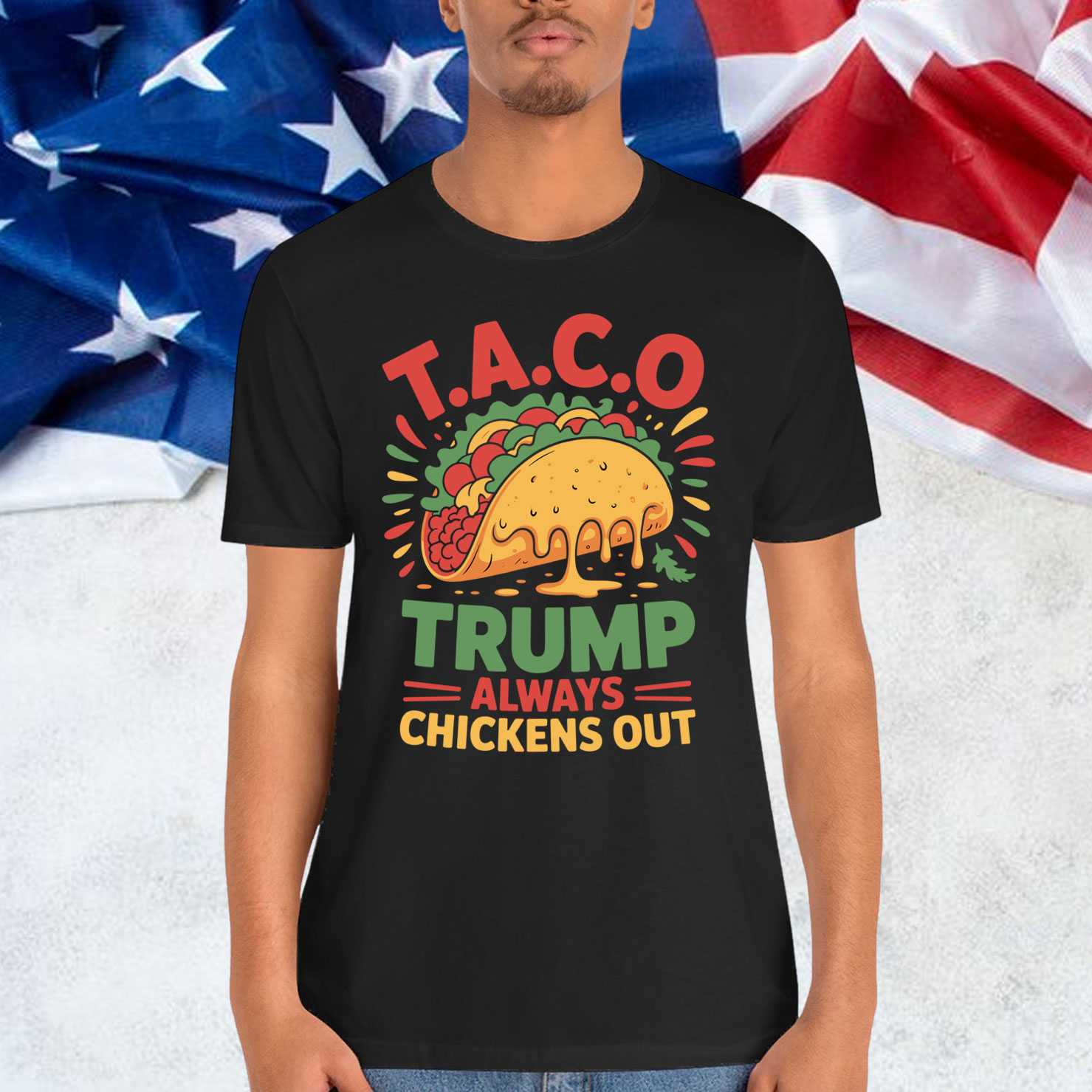 Funny TACO Trump Always Chickens Shirt