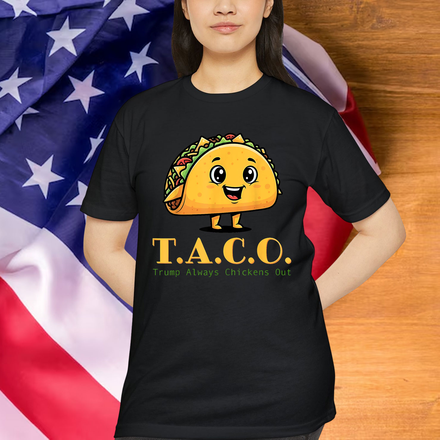 Funny Taco Trump Always Chickens Out For Shirt