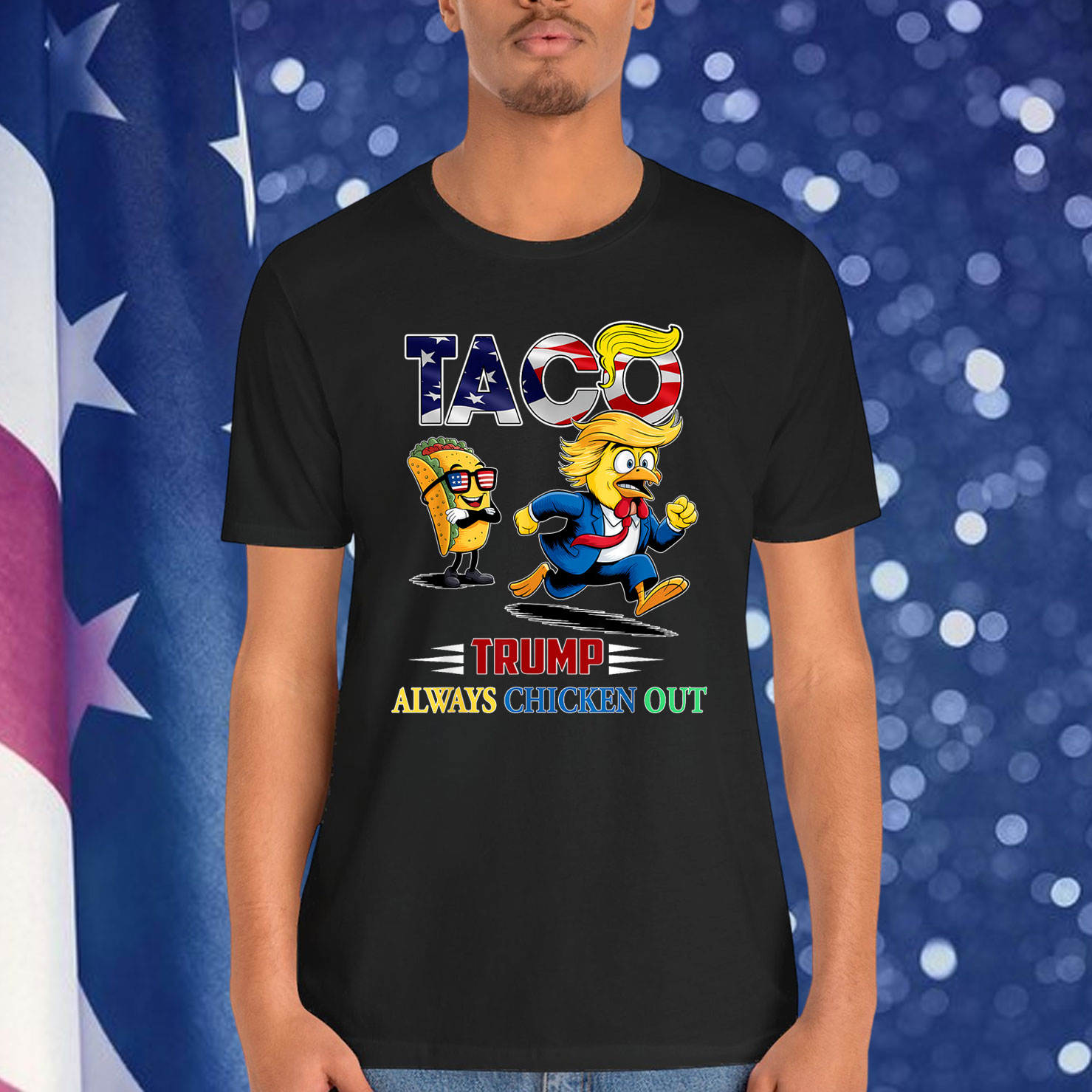 Taco Trump Always Chickens Shirt