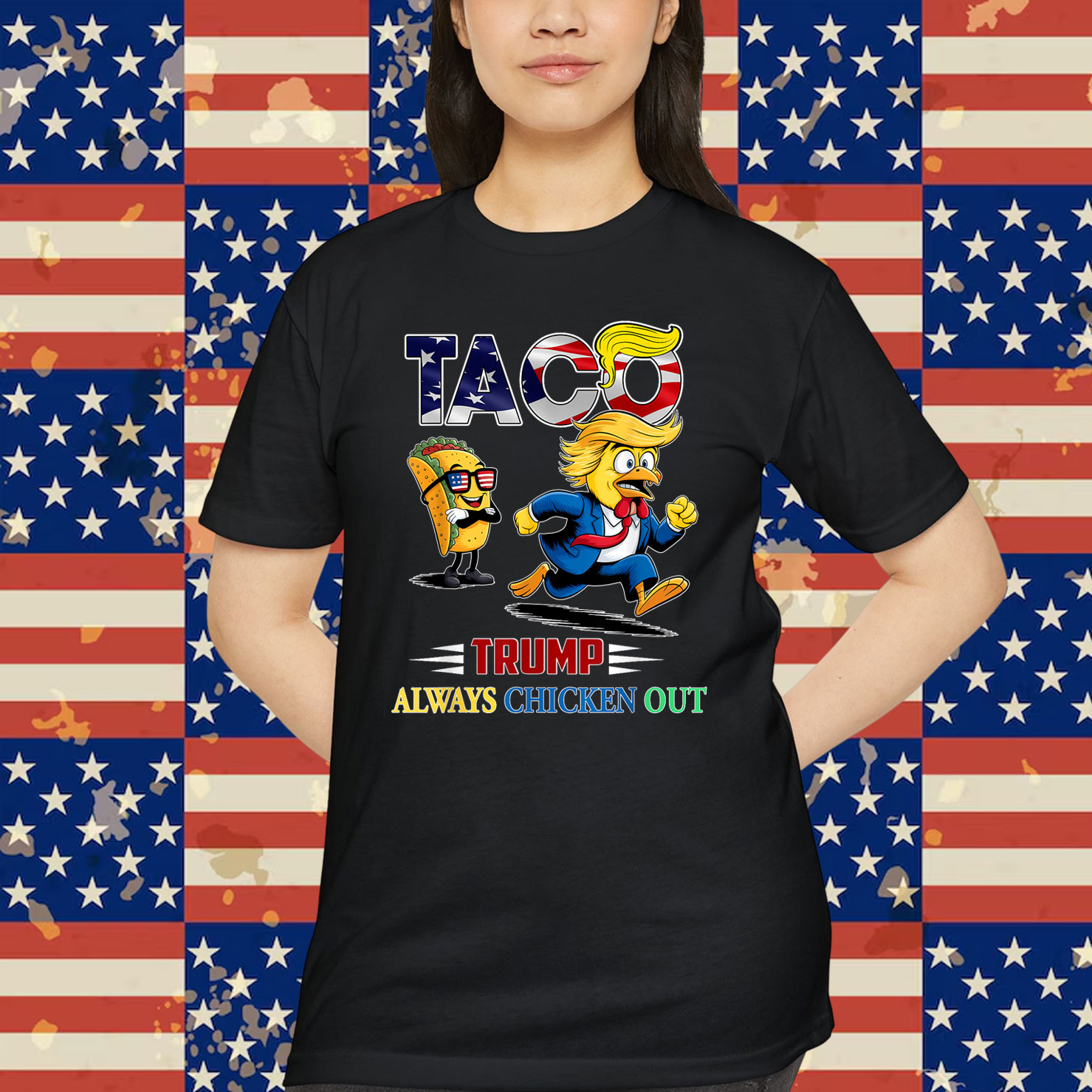 Taco Trump Always Chickens Shirt
