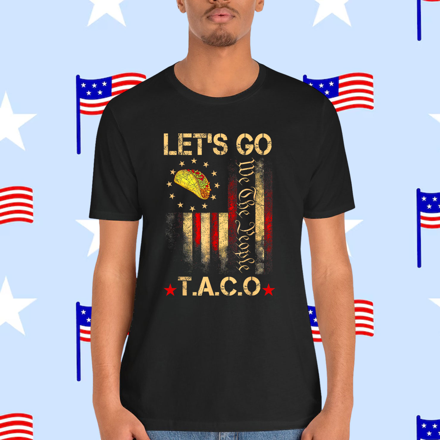 Let's Go Taco Trump Chickens Shirt