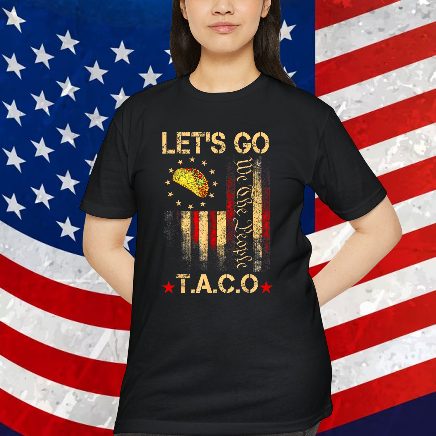 Let's Go Taco Trump Chickens Shirt