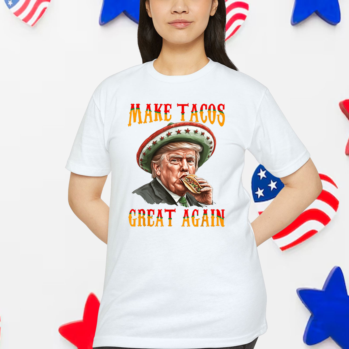 Funny Trump Make Tacos Great Again Cinco De Mayo Shirt