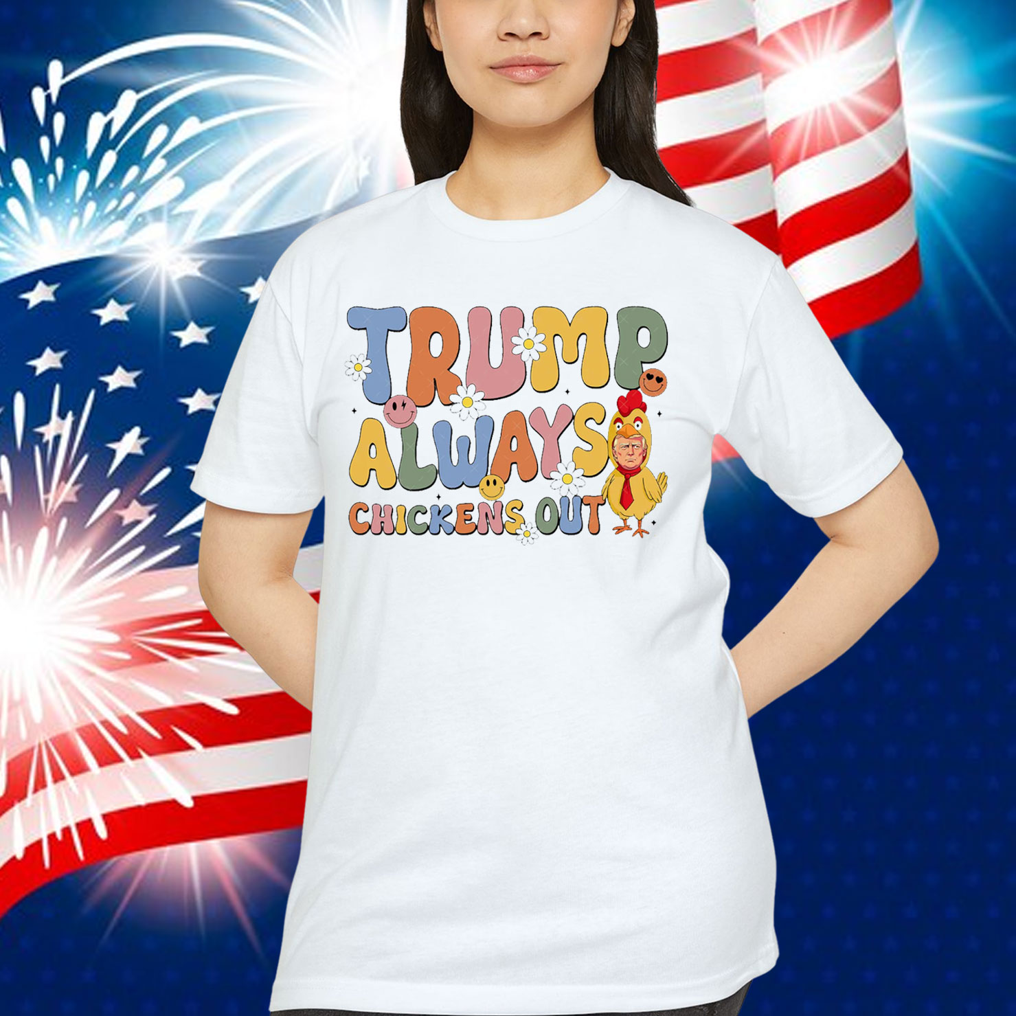 Retro Trump Always Chickens Shirt