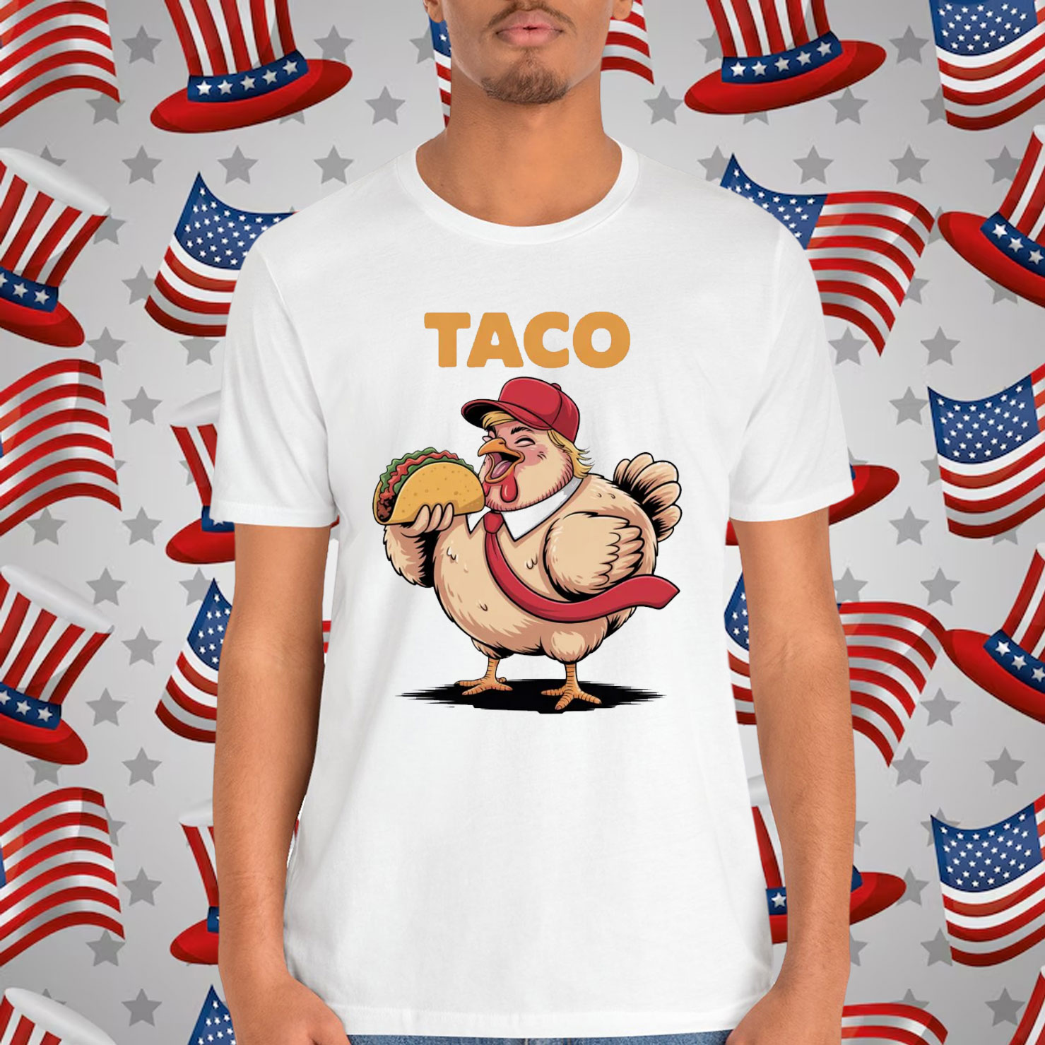 Trump Always Chickens Out Taco Shirt