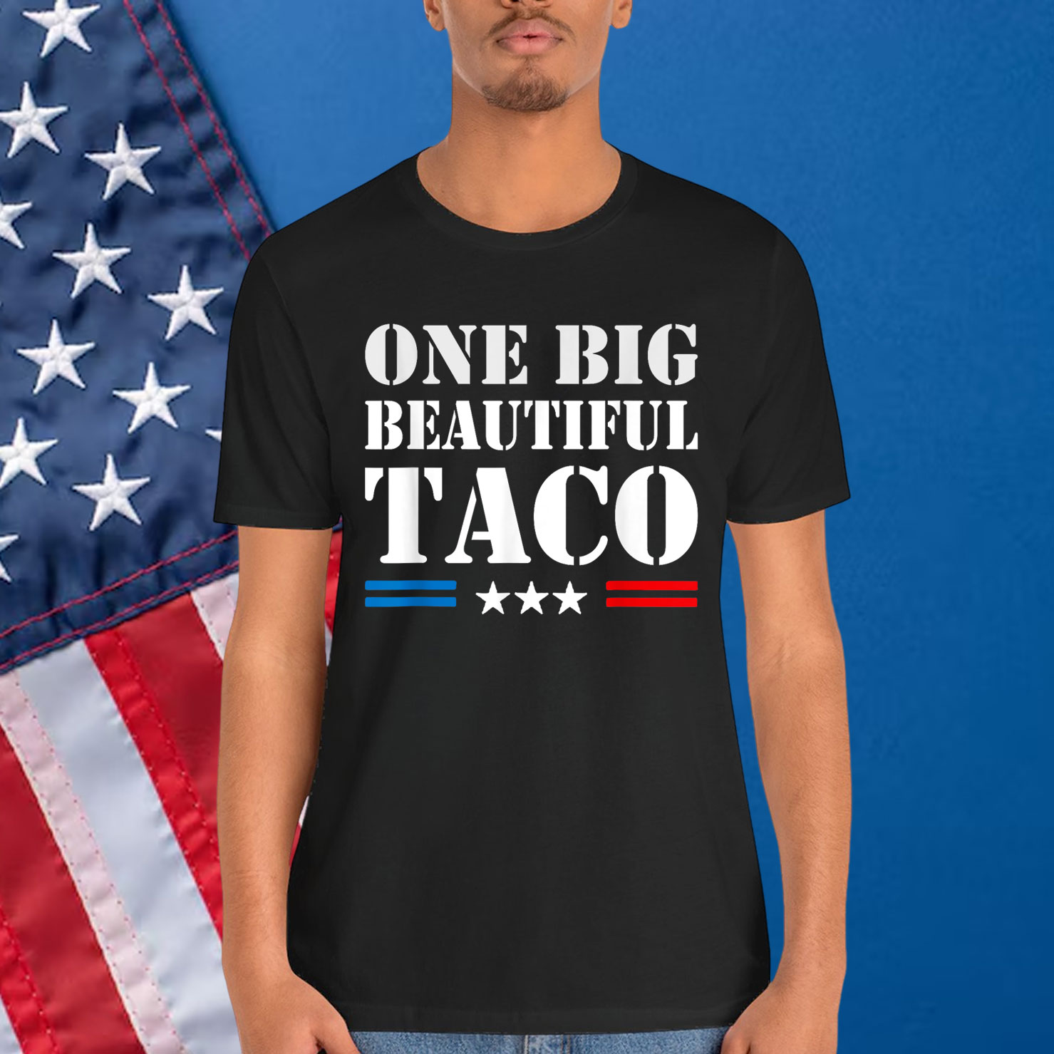 Funny TACO Trump One Big Beautiful Shirt