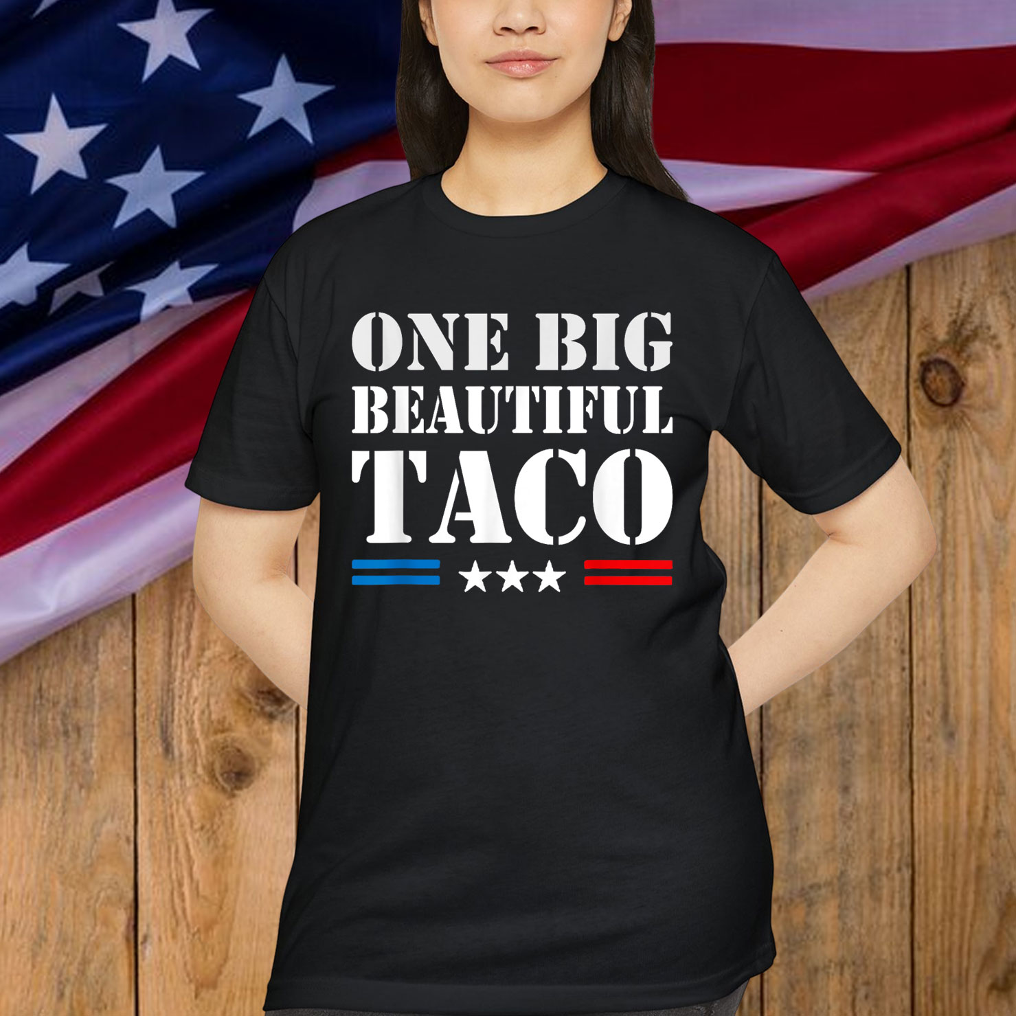 Funny TACO Trump One Big Beautiful Shirt