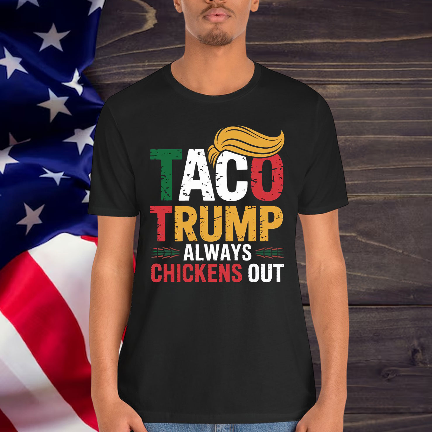 TACO Trump Always Chickens Out Shirt