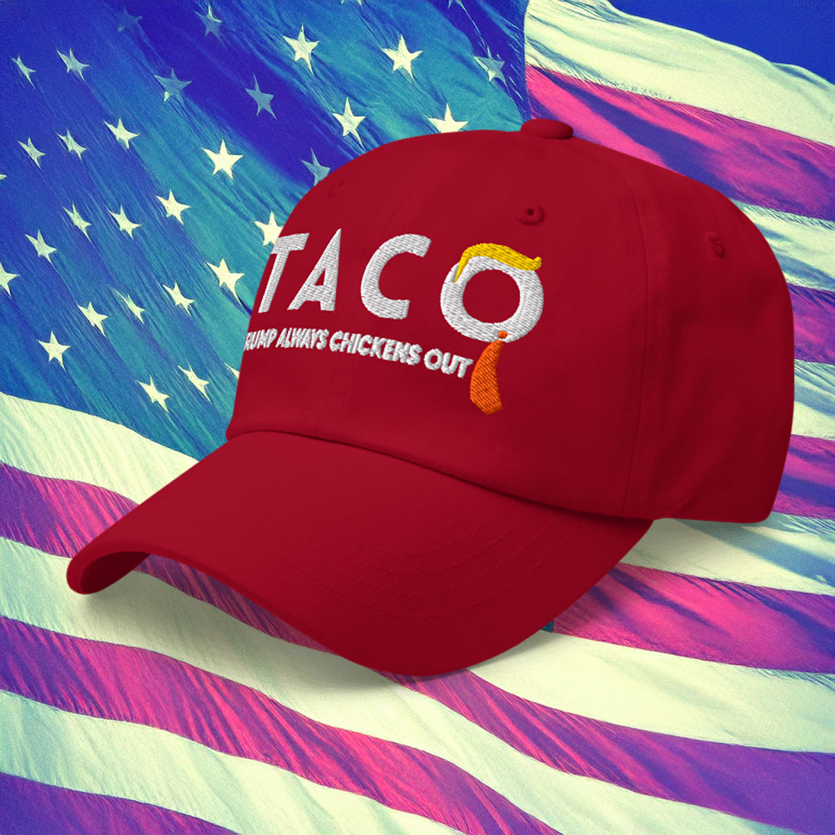 Taco Trump Always Chickens Out Hat