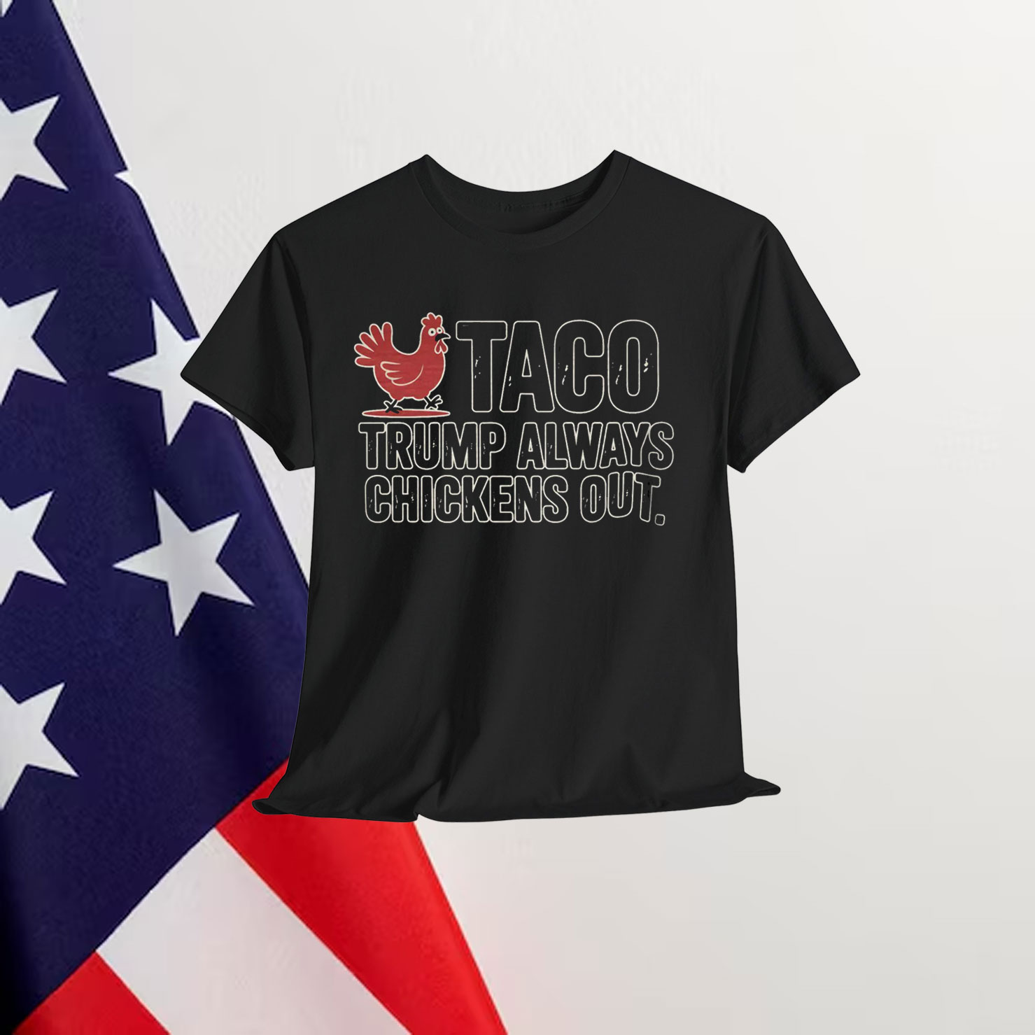 Taco Trump Always Chickens Out Shirt