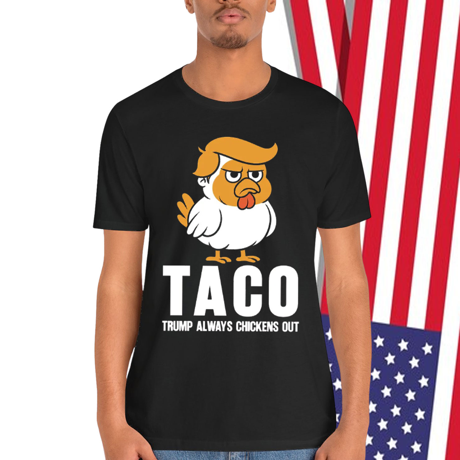 Taco Trump Always Chickens Out Shirt