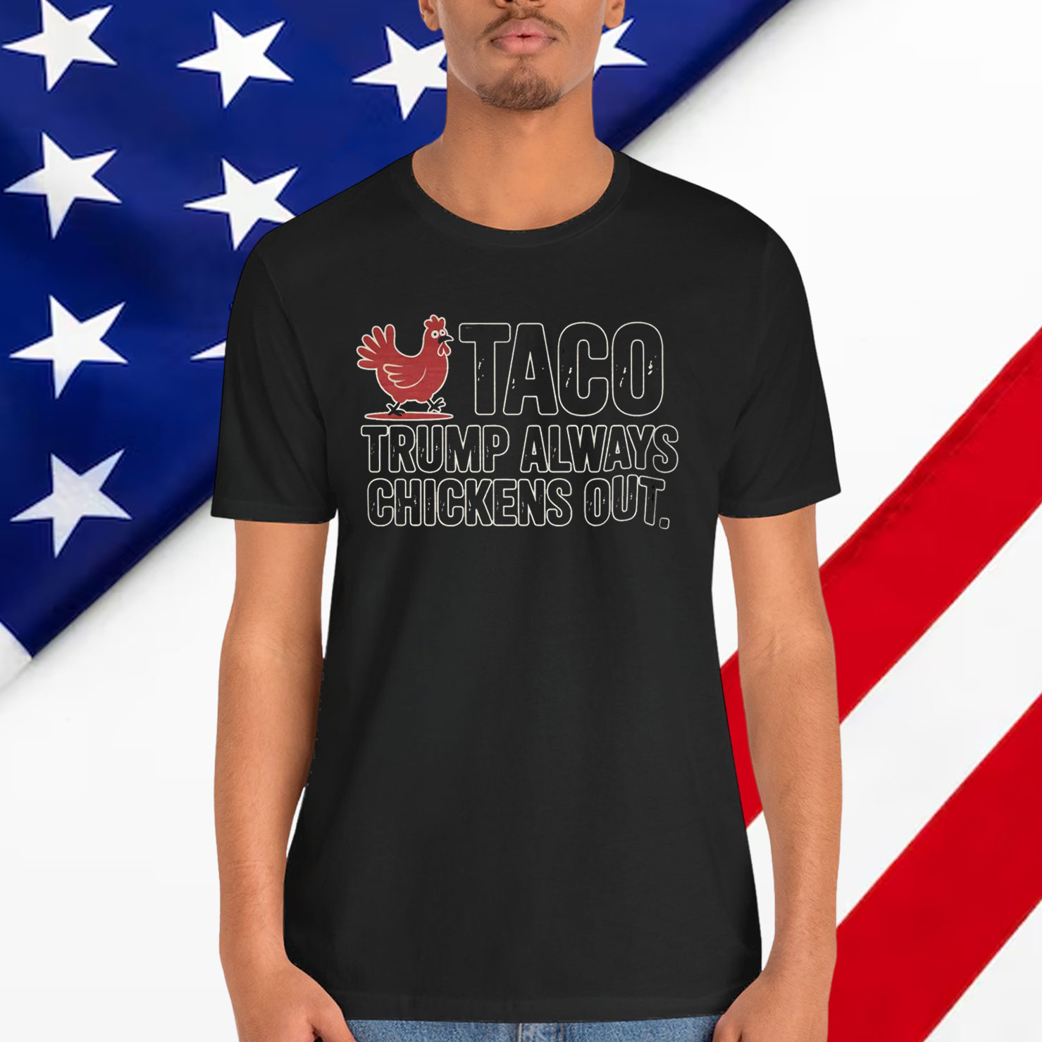 Taco Trump Always Chickens Out Shirt