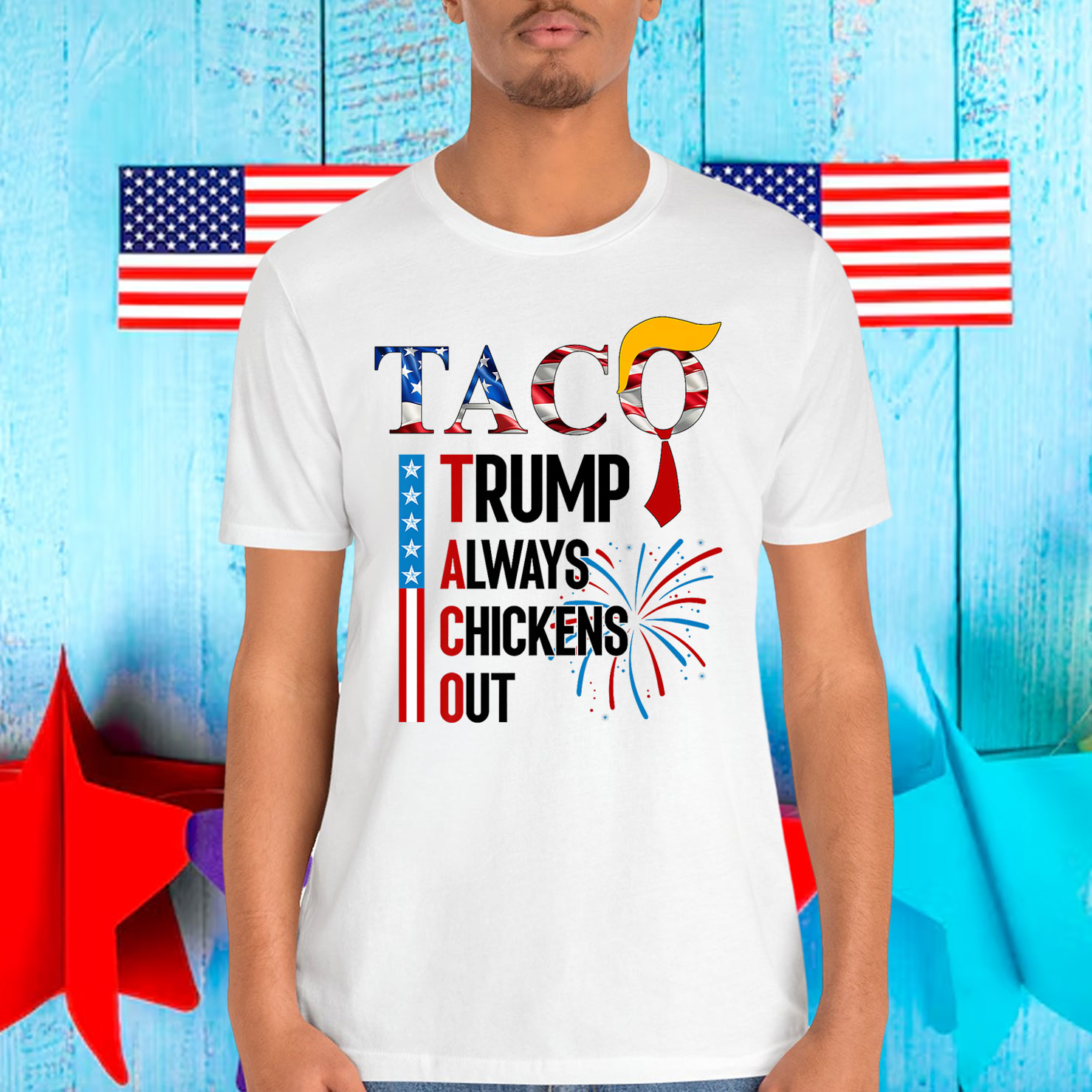 Taco Trump Always Chickens Shirt