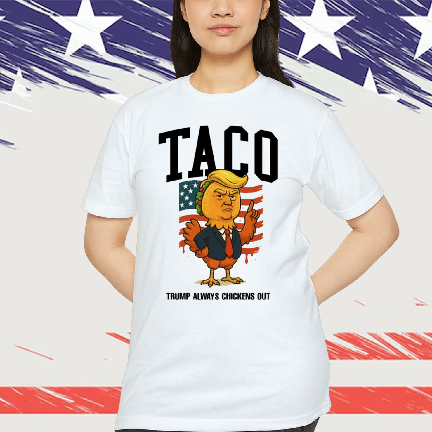 Taco Trump Always Chickens Shirt
