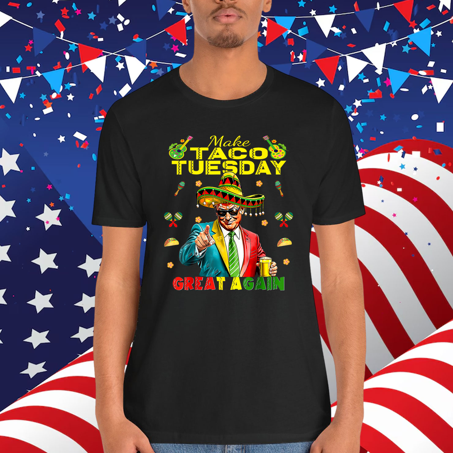 Taco Tuesday Make Taco Tuesday Great Again Donald Trump Shirt