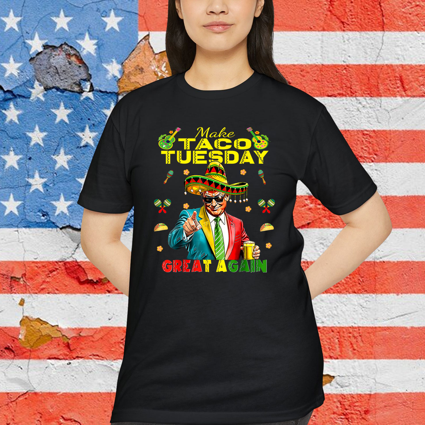 Taco Tuesday Make Taco Tuesday Great Again Donald Trump Shirt
