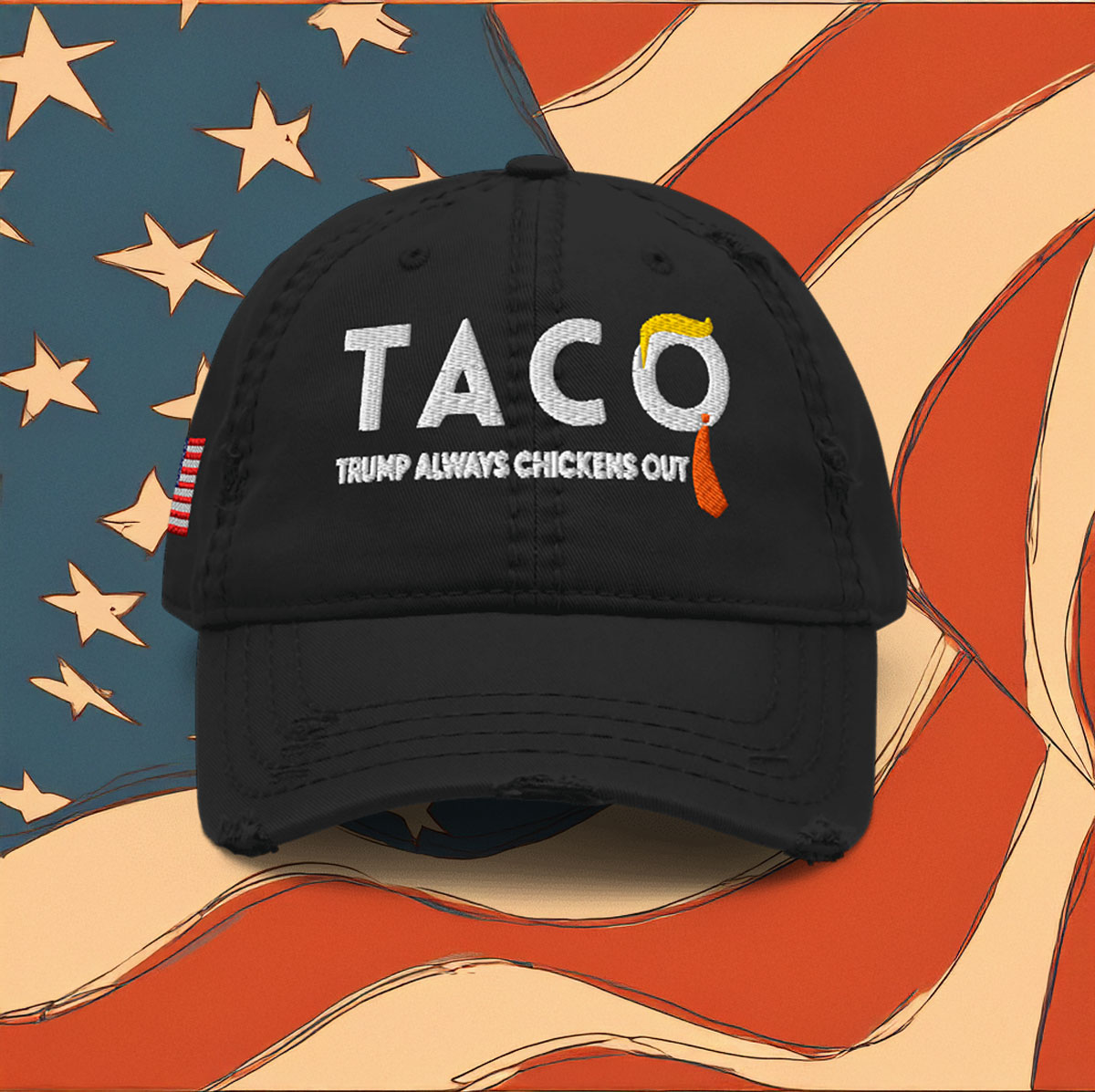 Trump TACO Distressed Hat