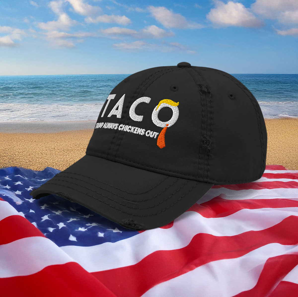 Trump TACO Distressed Hat