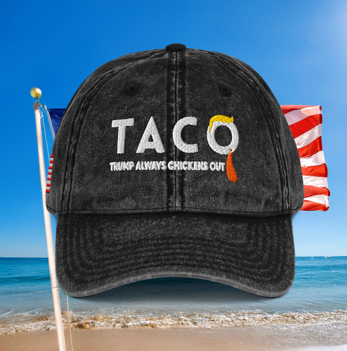 Trump TACO Vintage Cap