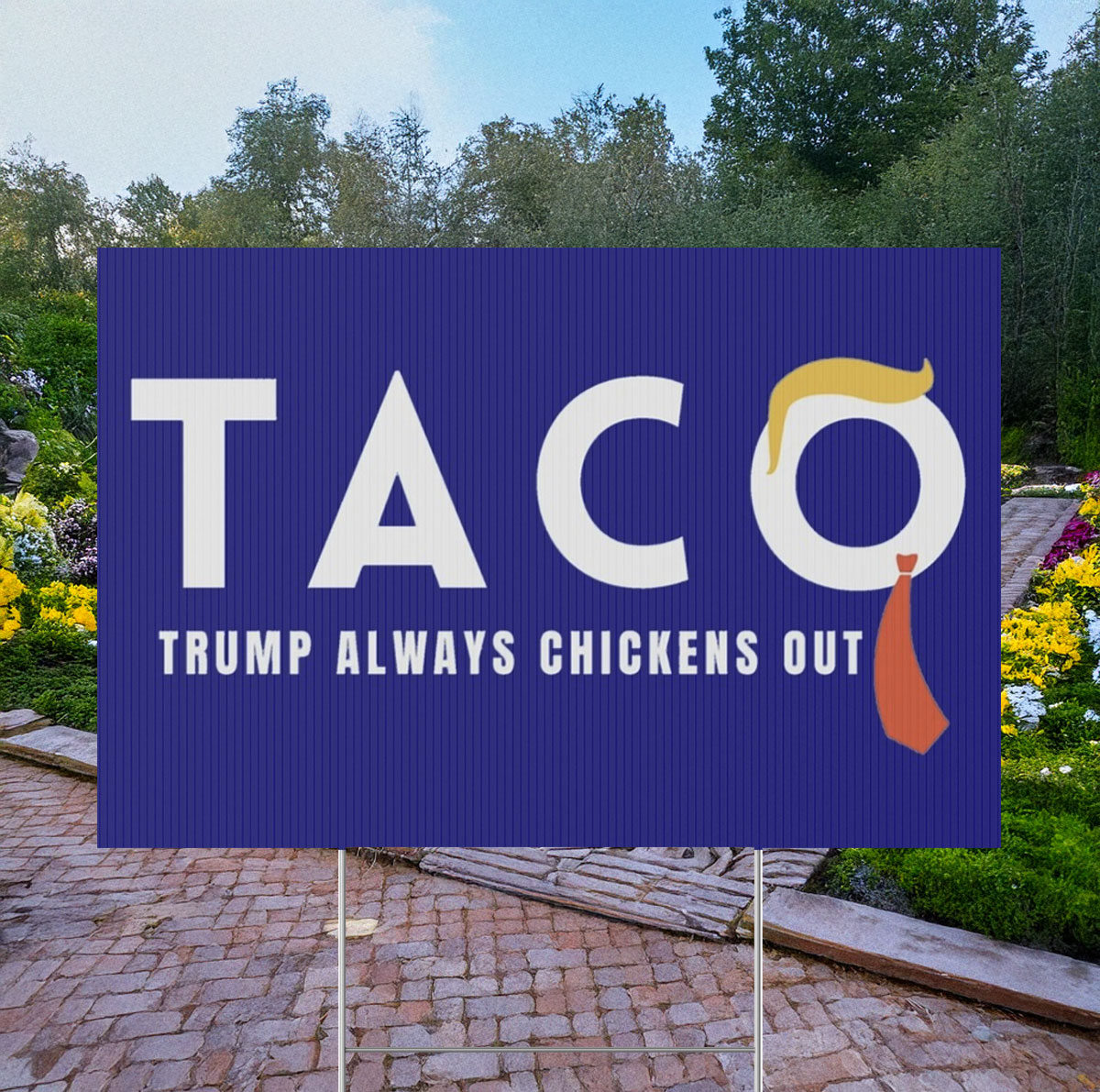 Trump Taco Yard Sign