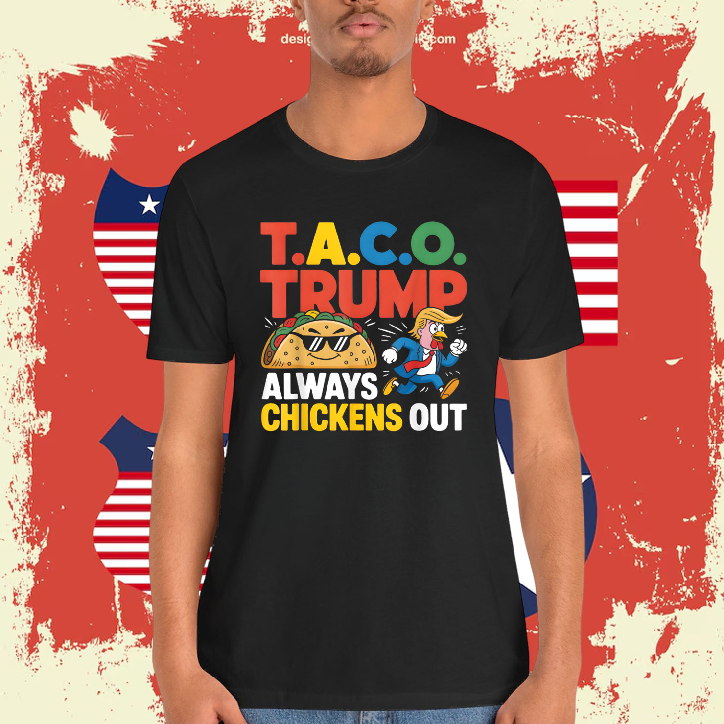 Let's Go Taco Trumps Always Chicken Out Shirt