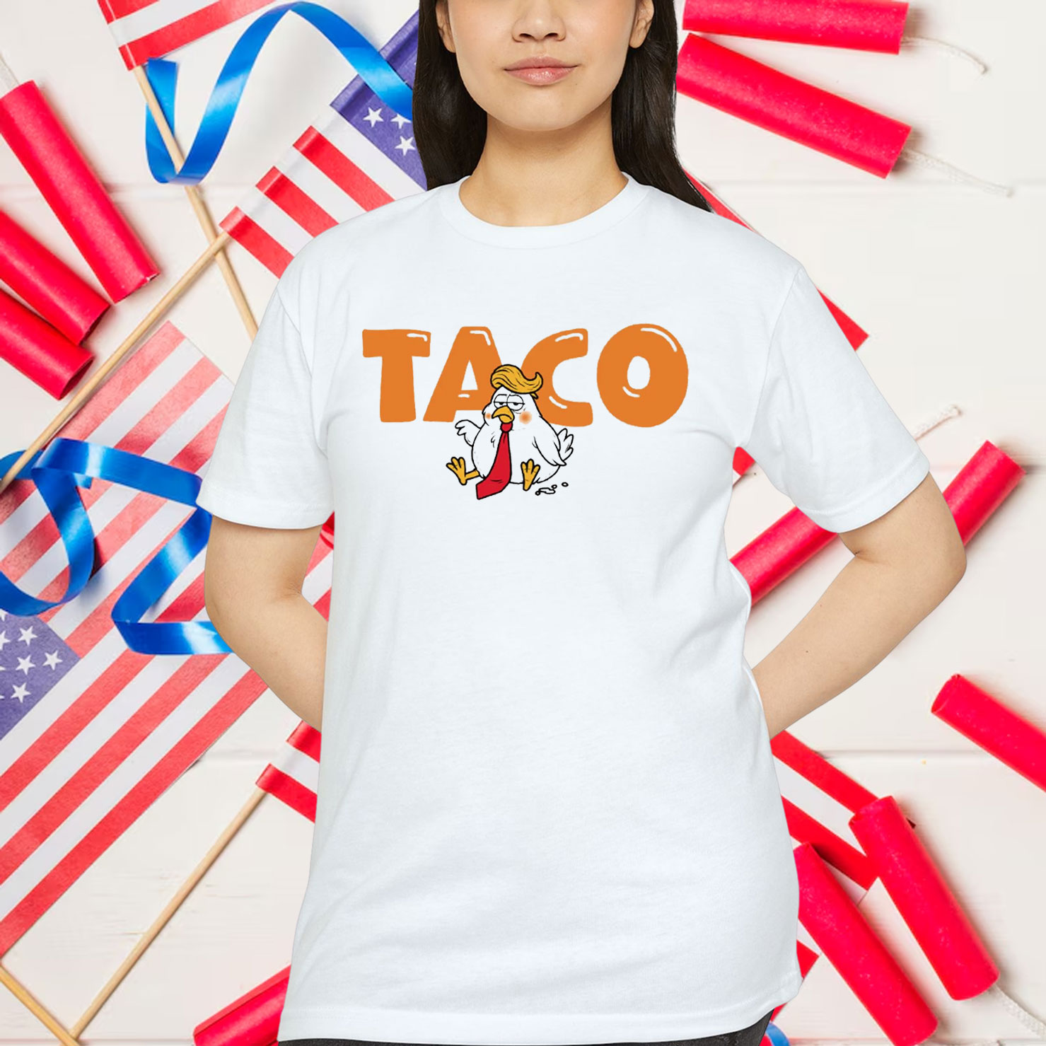 Trump Always Chickens Taco Protest Gifts T-Shirt