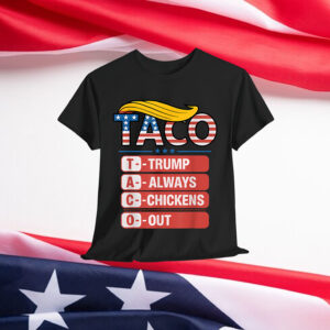 Trump Always Chickens Funny Out T-Shirt