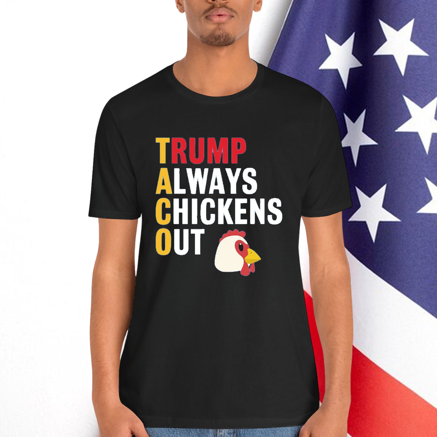 Let's Go Taco Always Chickens Out Funny T-Shirt