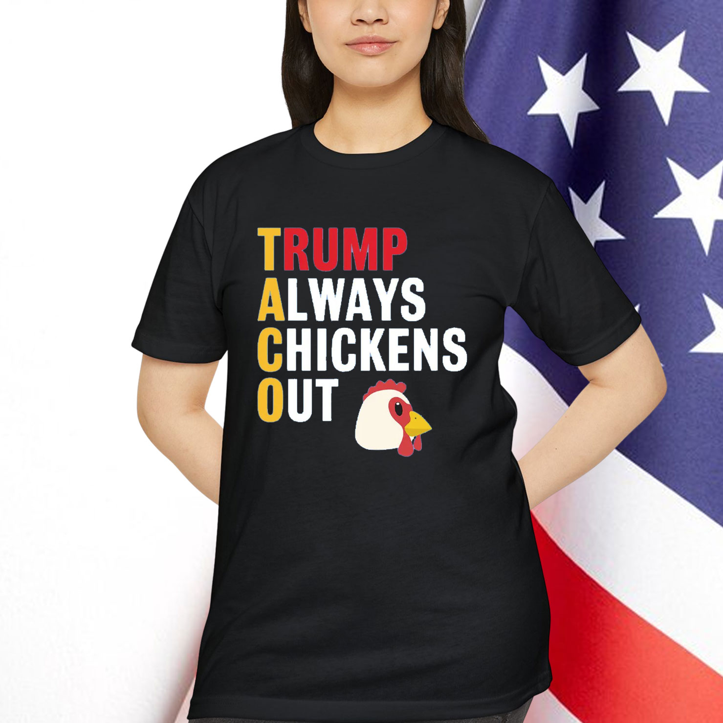 Let's Go Taco Always Chickens Out Funny T-Shirt