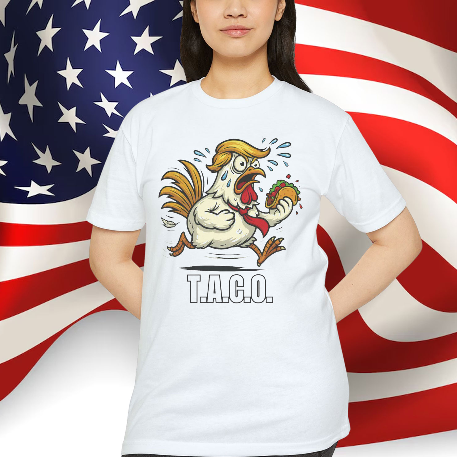 Let's Go Funny Chicken TACO T-Shirt