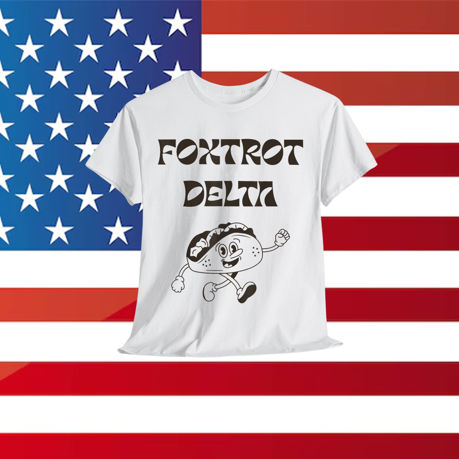 Let's Go TACO Funny Foxtrot Delta Retro Funny T-Shirt
