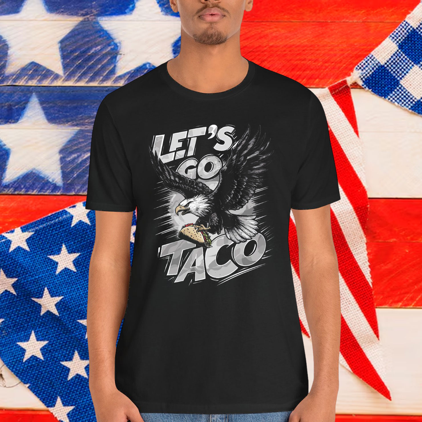 Let's Go Taco Funny Parody Eagle T-Shirt