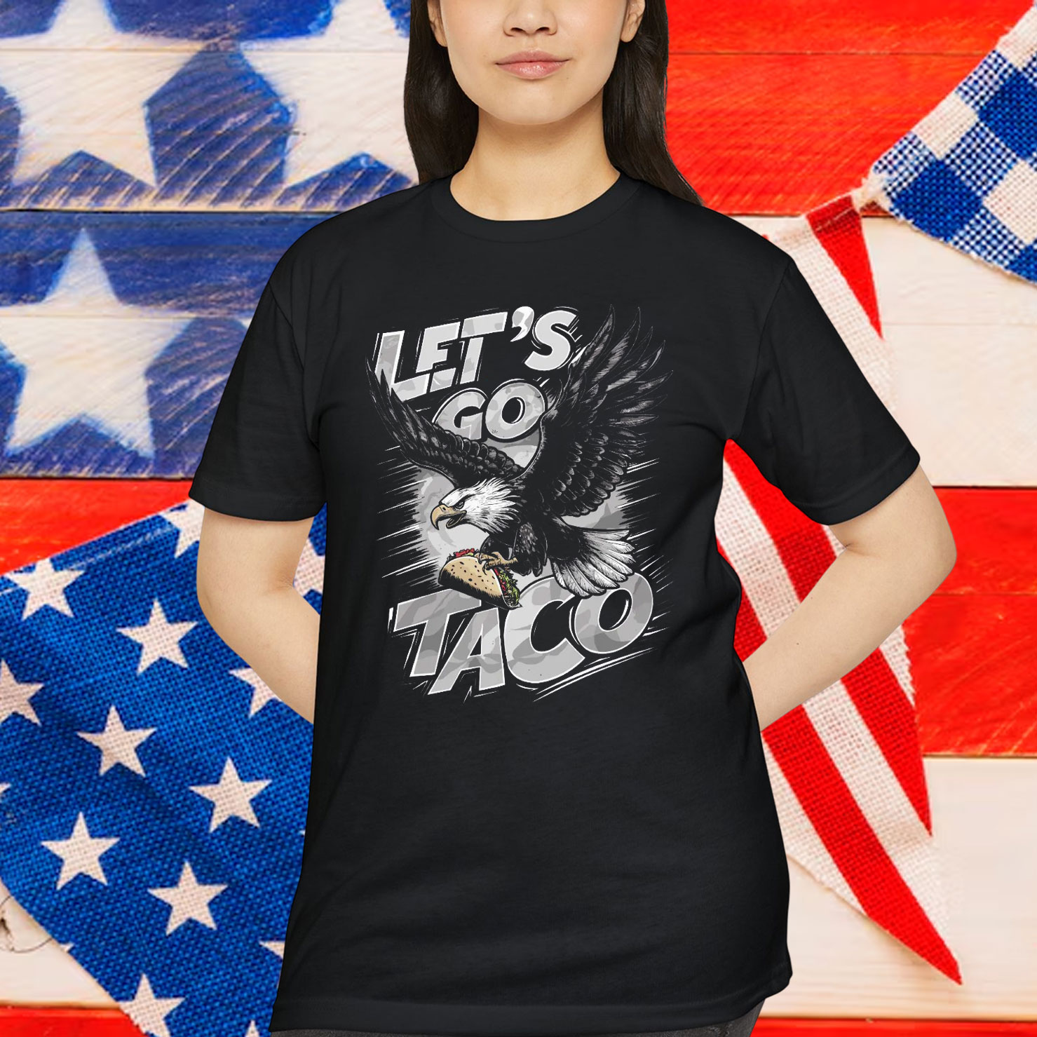 Let's Go Taco Funny Parody Eagle T-Shirt