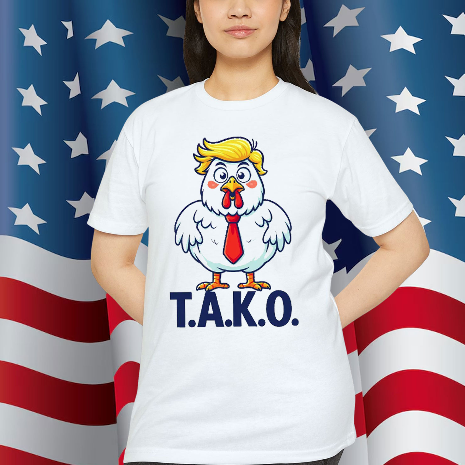 Funny Let's Go Taco Chickens Out Trump T-Shirt