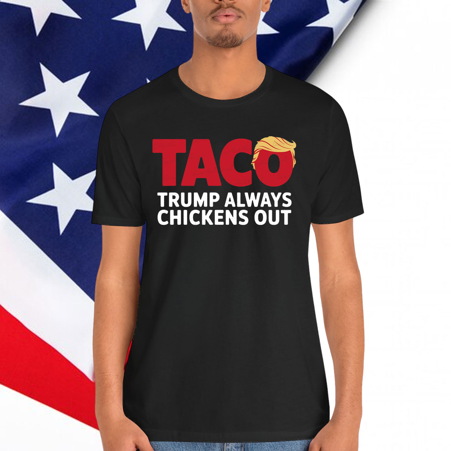 Let's Go Taco Trump Chickens Out Shirt