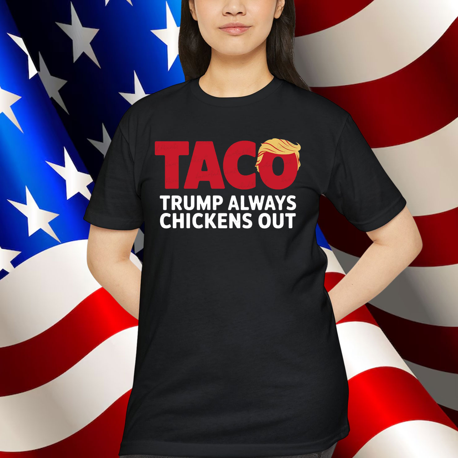 Let's Go Taco Trump Chickens Out Shirt