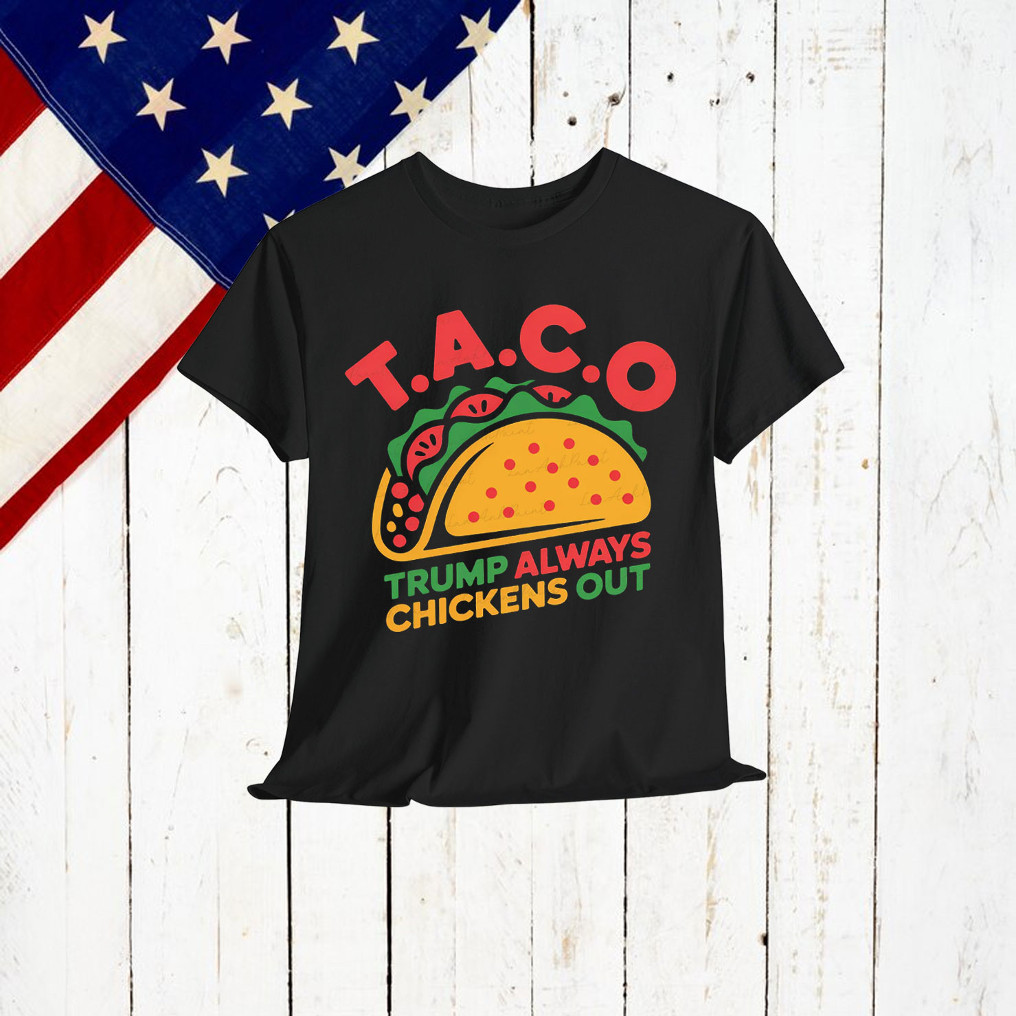 Funny Parody Trump Always Chickens Out Shirt