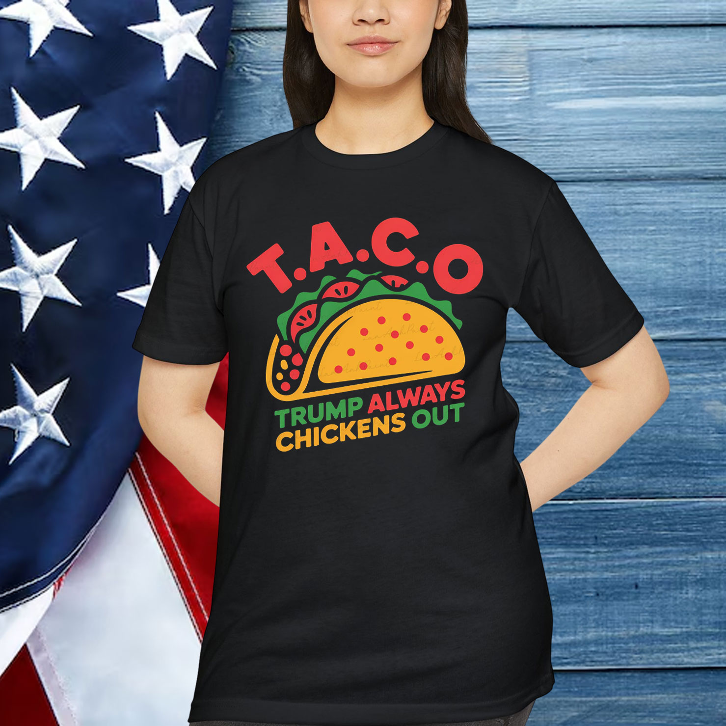 Funny Parody Trump Always Chickens Out Shirt