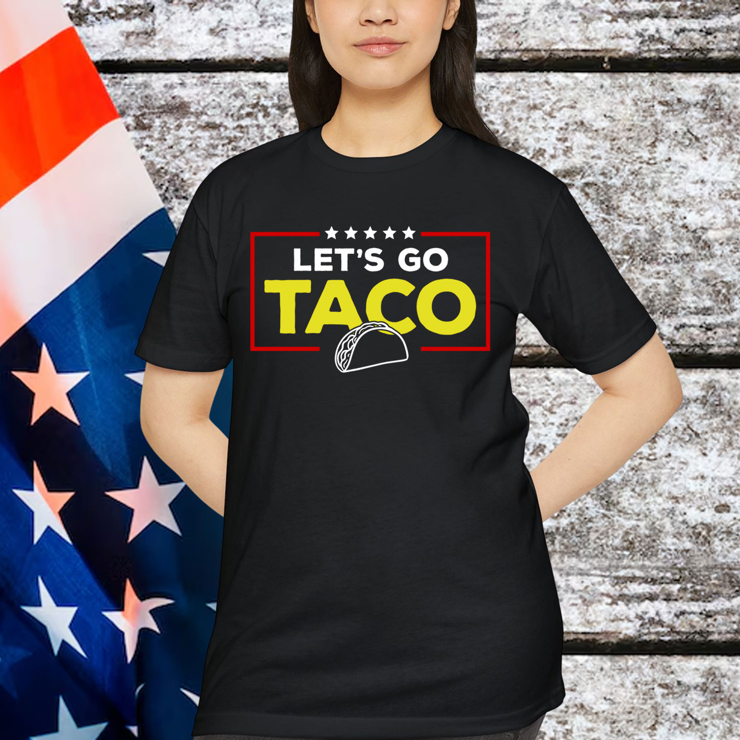 Let's Go Taco Funny Trump Always Chickens Out T-Shirt