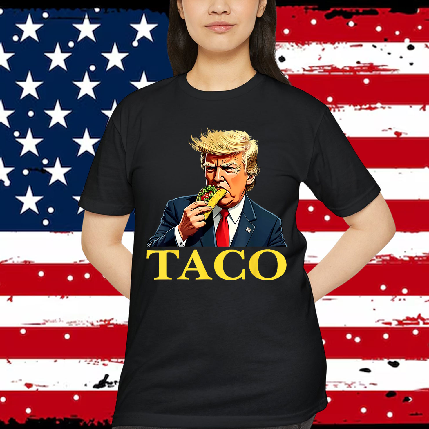 Taco Funny Trump Always Chickens Out Men T-Shirt