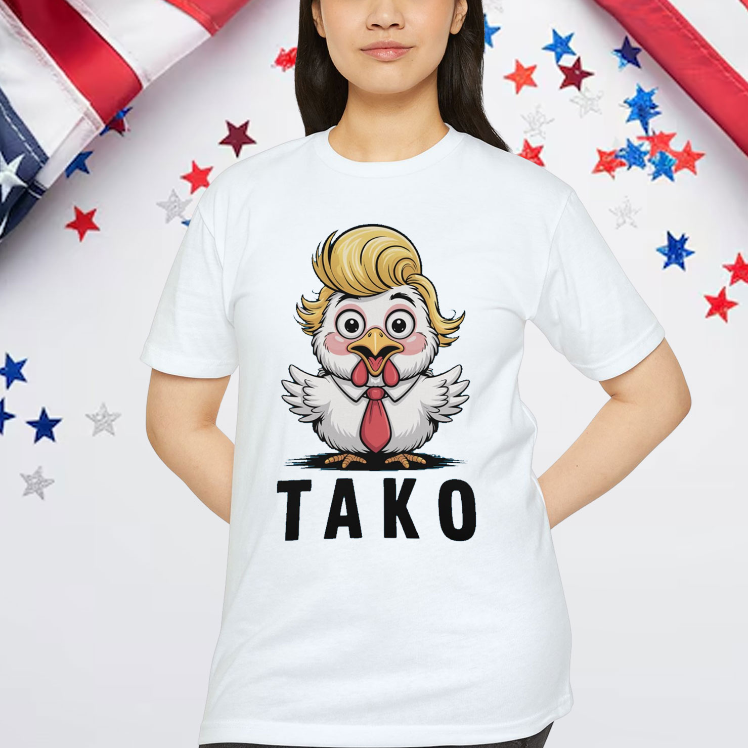 Funny Taco Trump Always Chickens Out T-Shirt