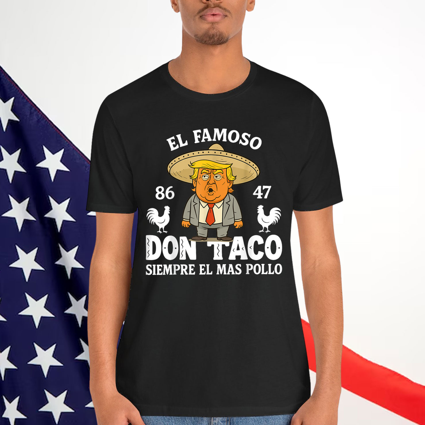 Let's Go Funny Trump Always Chickens Out T-Shirt