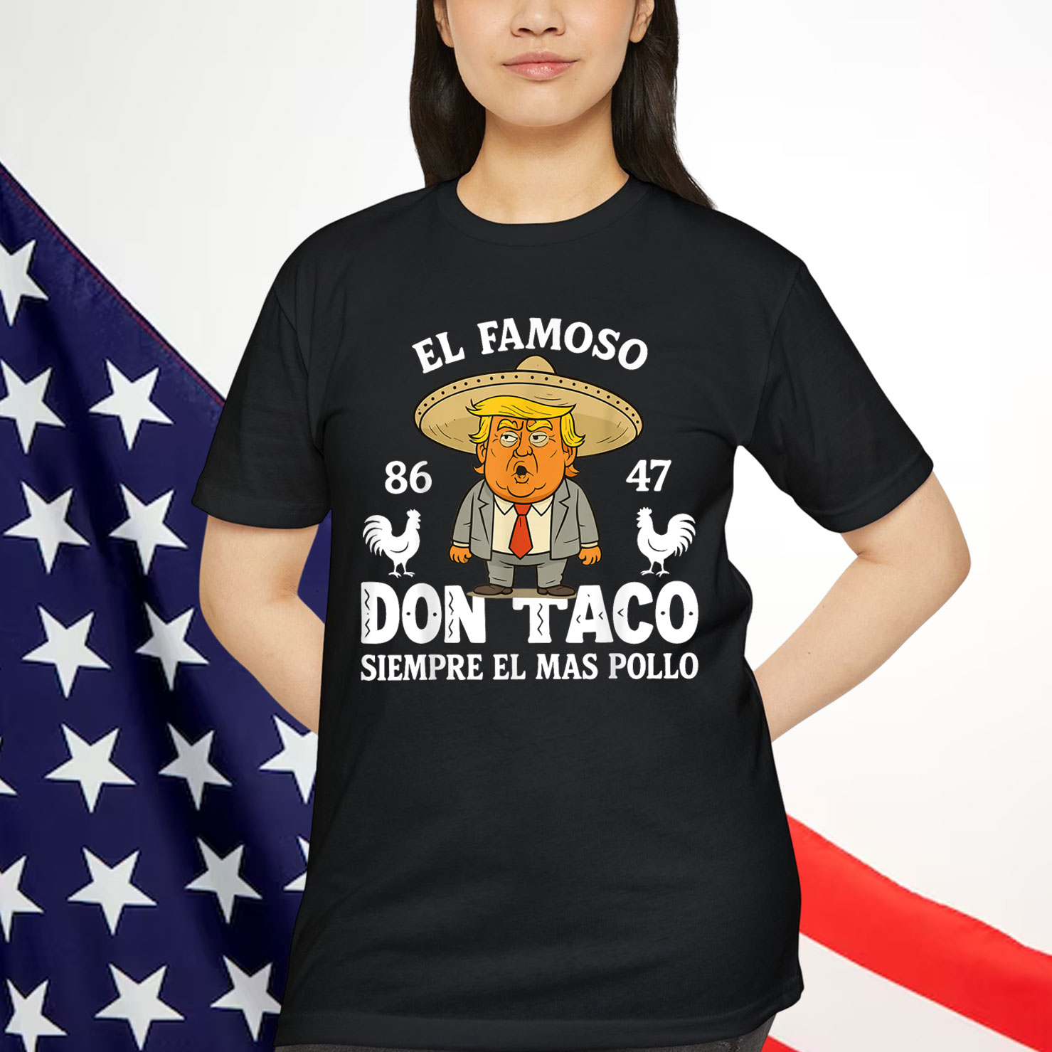 Let's Go Funny Trump Always Chickens Out T-Shirt