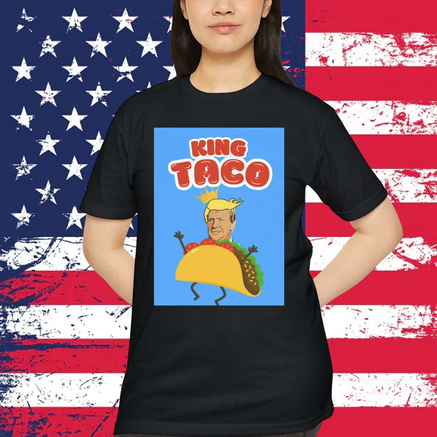 King TACO Trump Chicken Out Funny T-Shirt