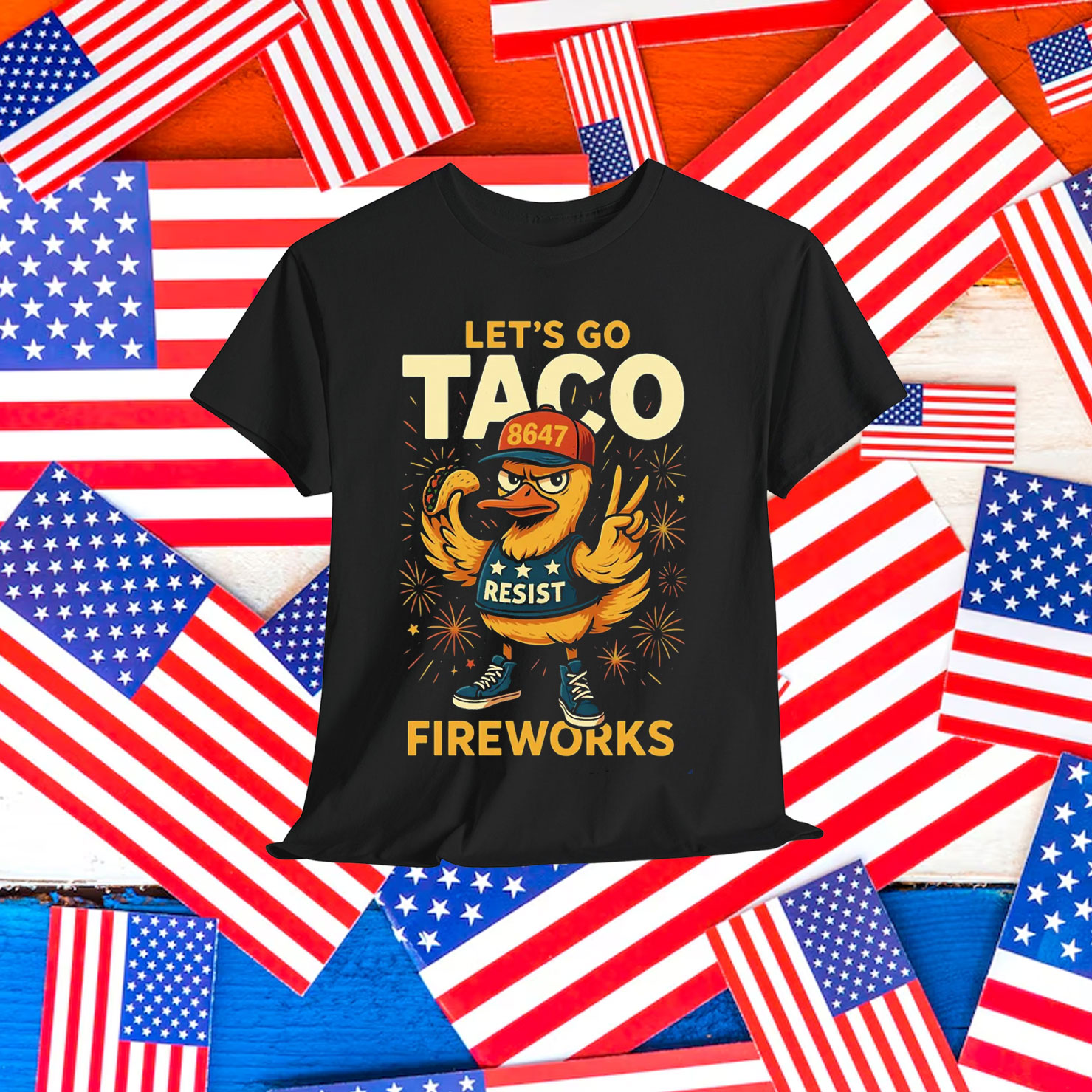 Let's Go TACO Trump Always Chickens Political T-Shirt