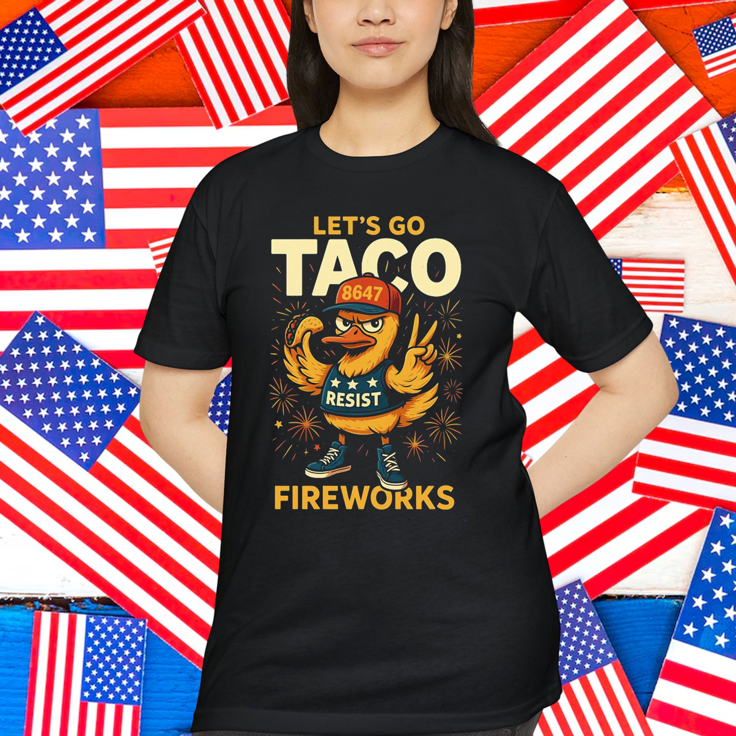 Let's Go TACO Trump Always Chickens Political T-Shirt