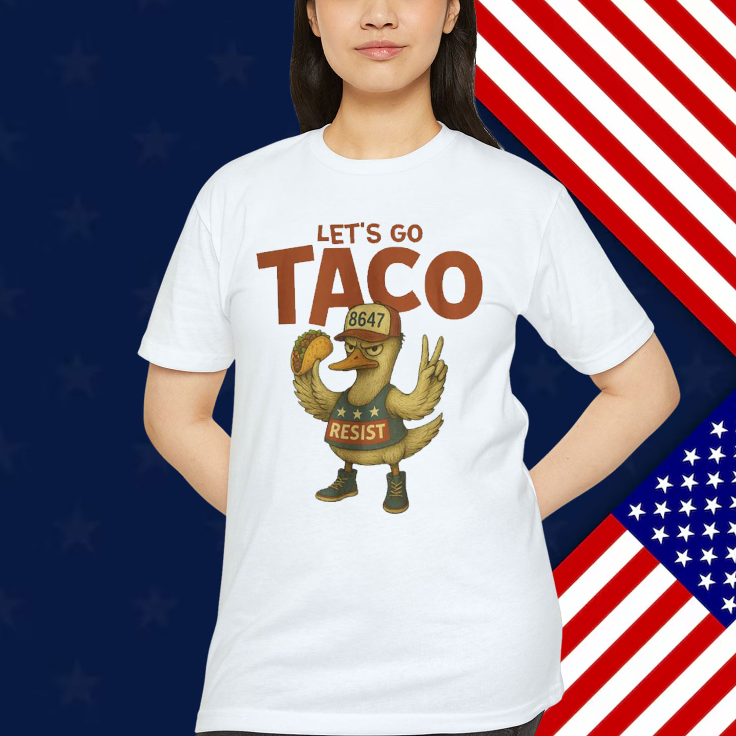Let's Go TACO Always Chickens Political Out T-Shirt