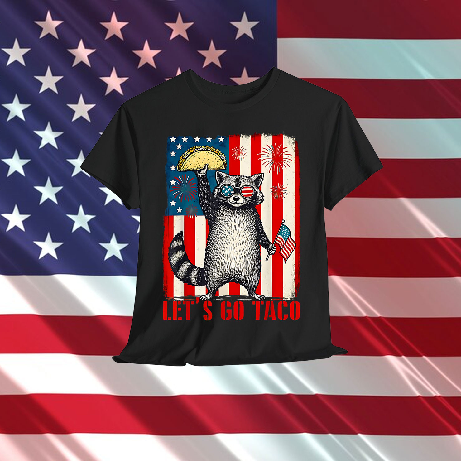 Let's Go Taco Funny Trump Always Chickens Out T-Shirt